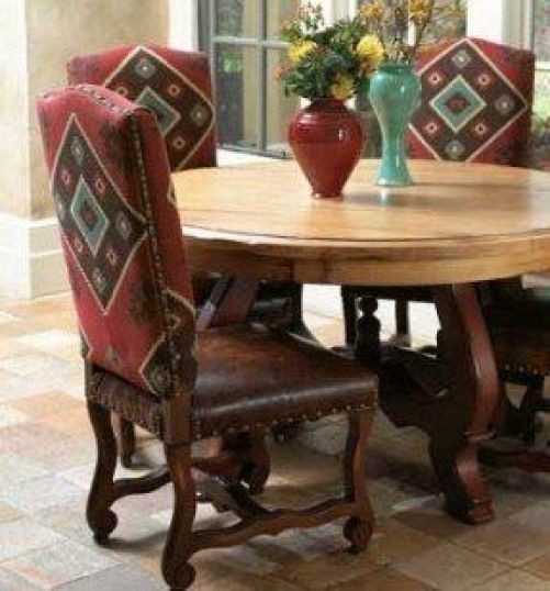 southwestern upholstered dining chairs