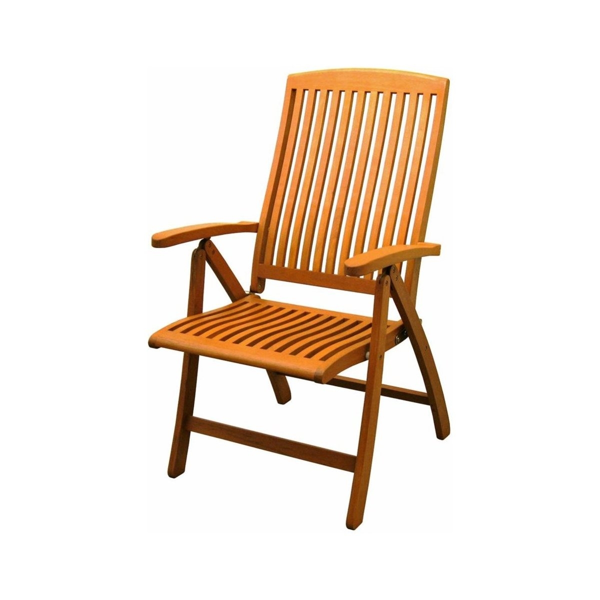 Royal Tahiti Sarragossa Contoured 5 Position Folding Arm Chair Set Of 2