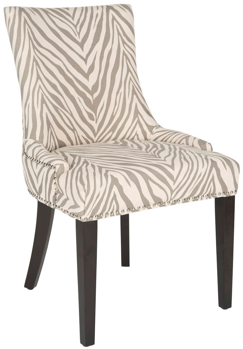 Safavieh lester grey zebra dining chairs set of 2