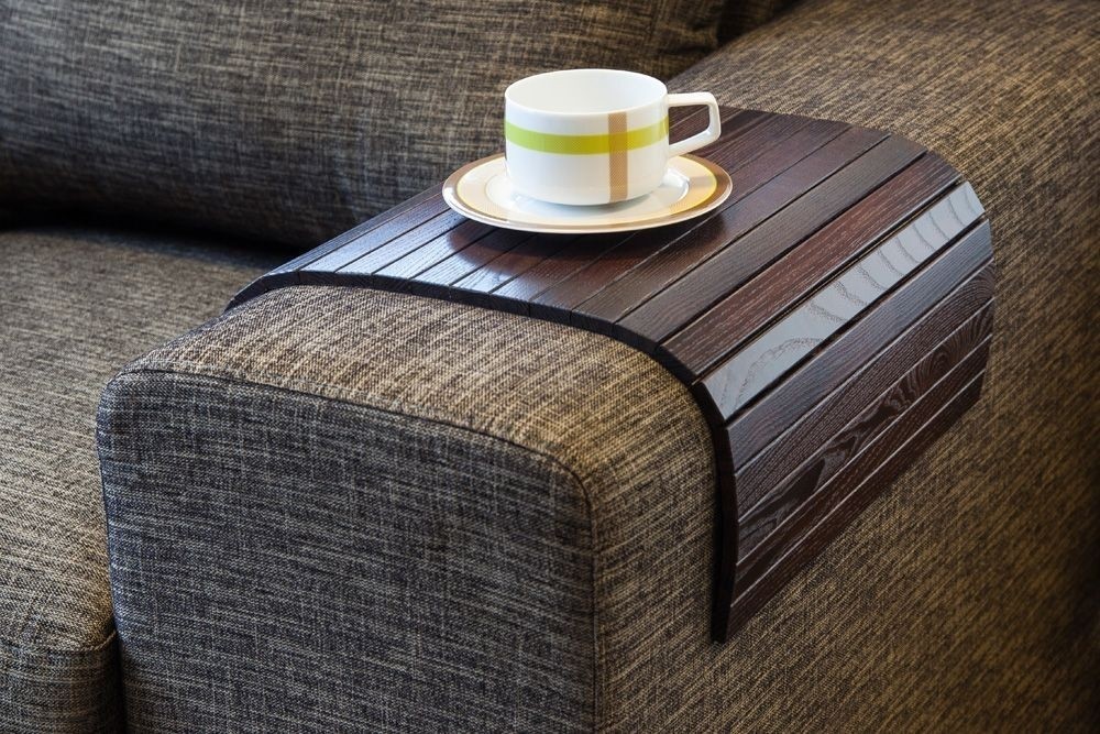 Sofa tray table brown