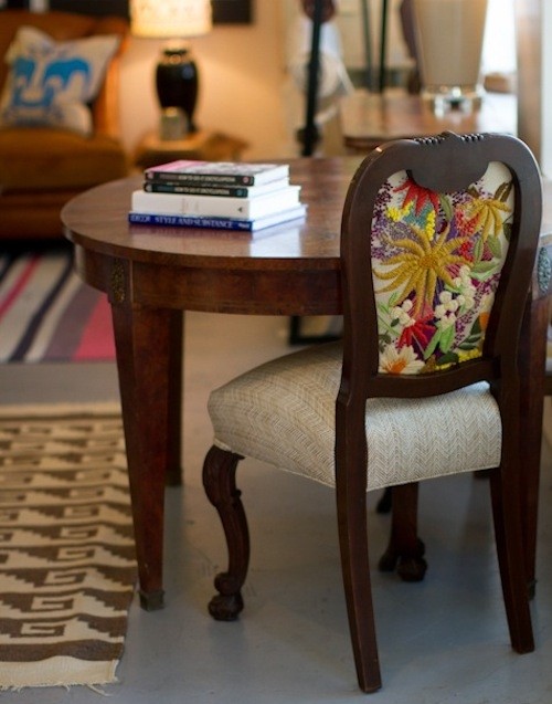 Vintage upholstered chairs 13