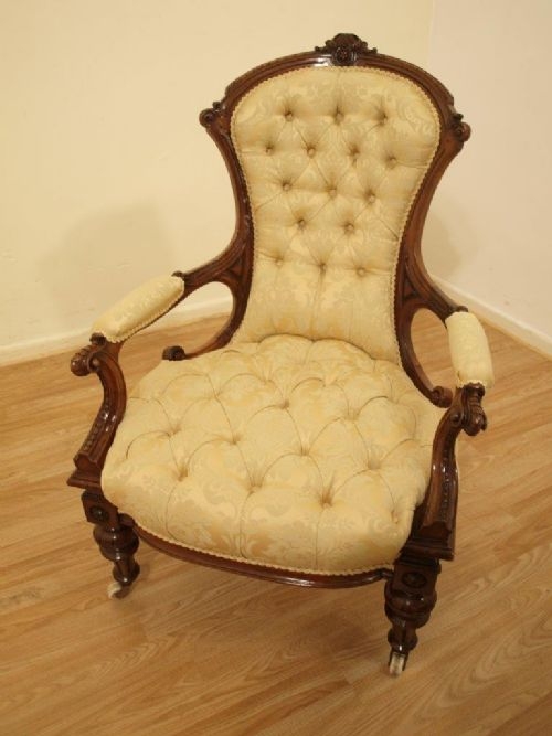 Walnut Victorian Arm Chairs Foter   Walnut Victorian Arm Chairs 4 