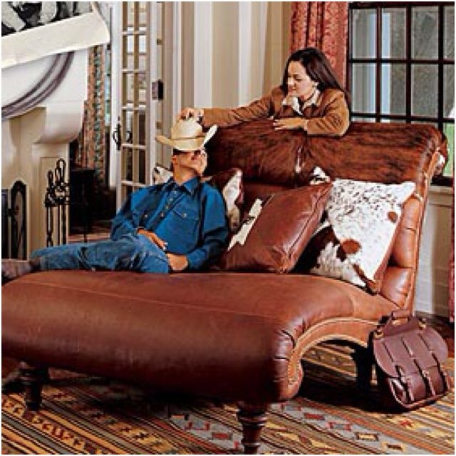 Western leather chair