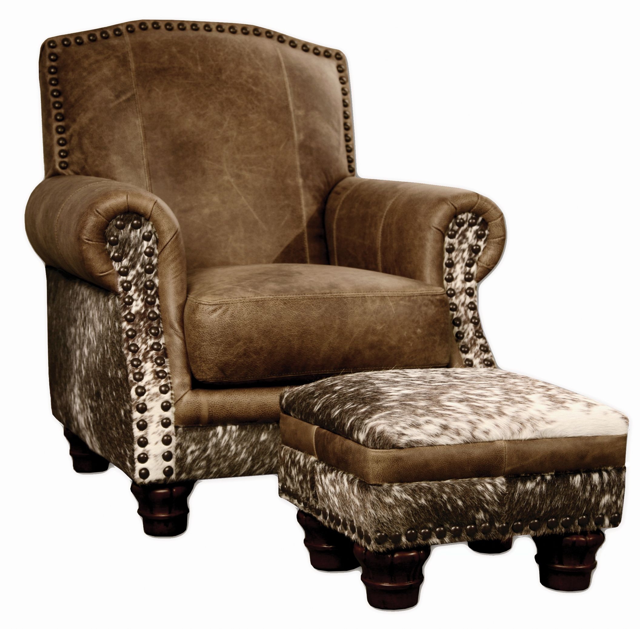 Western style leather chairs