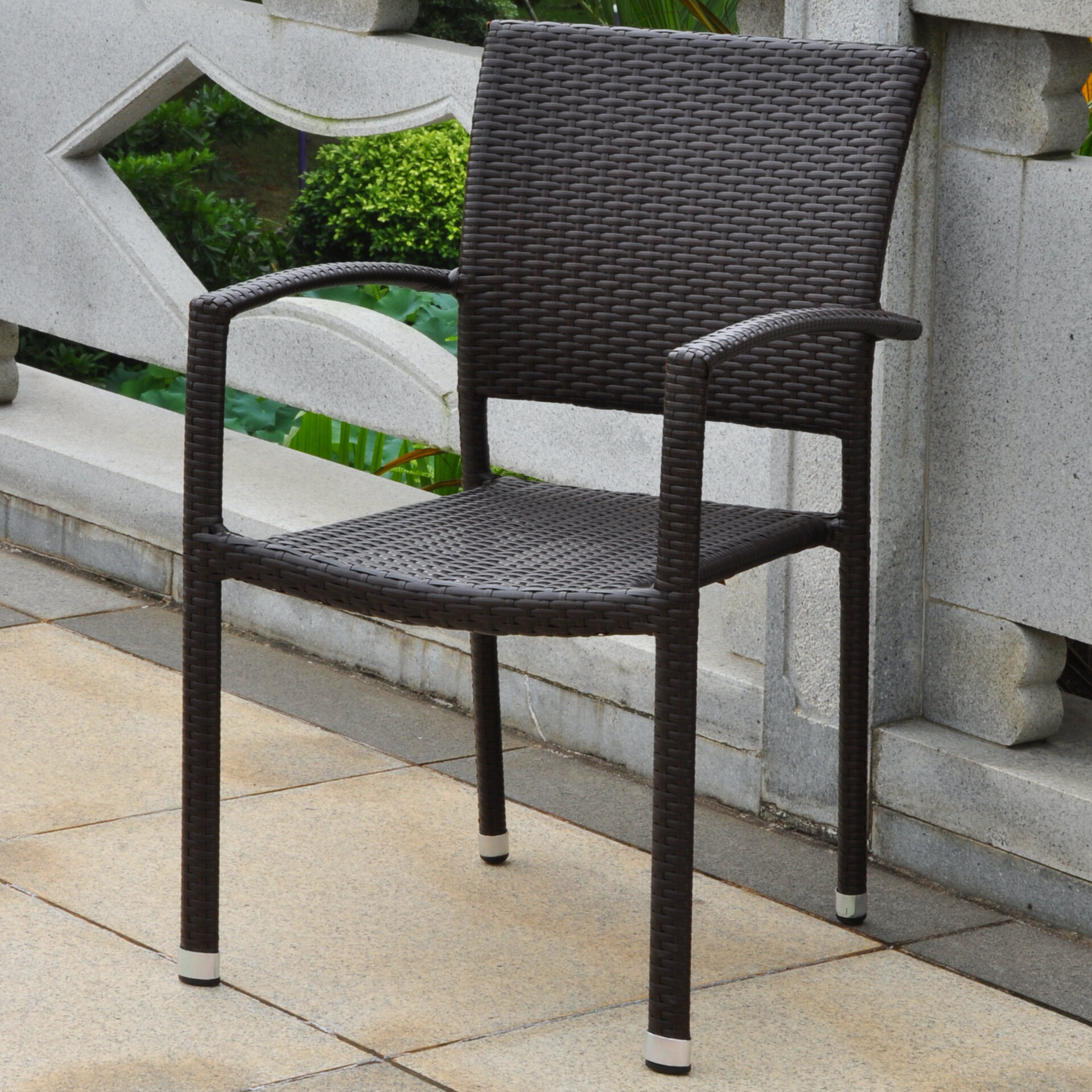 Wicker outdoor arm chairs 5