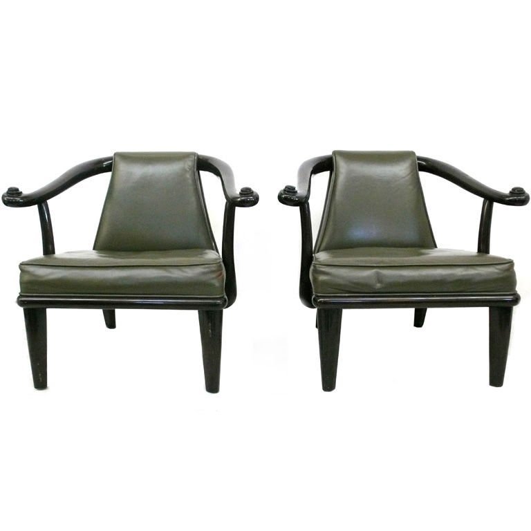 Wood leather armchairs monteverdi young
