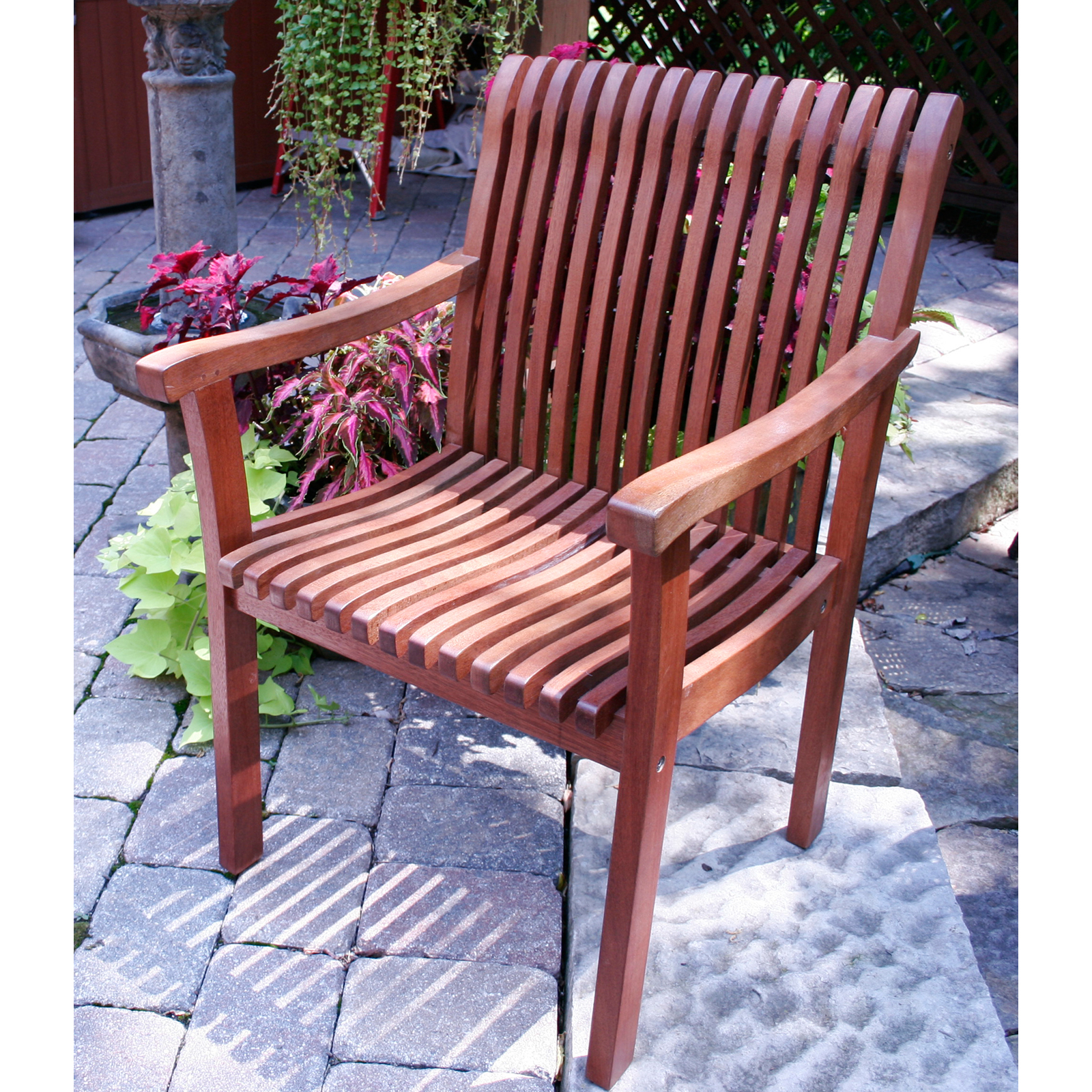 Wood outdoor arm chairs 7