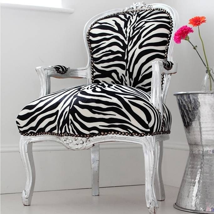 zebra bedroom chair