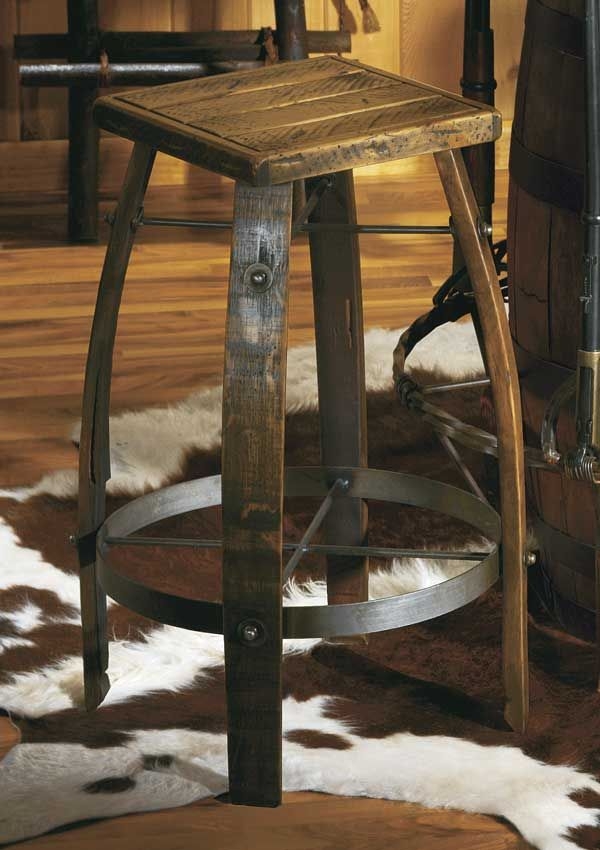 5362592002 rustic western bar stools