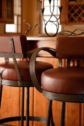 bar stools with backs and arms foter