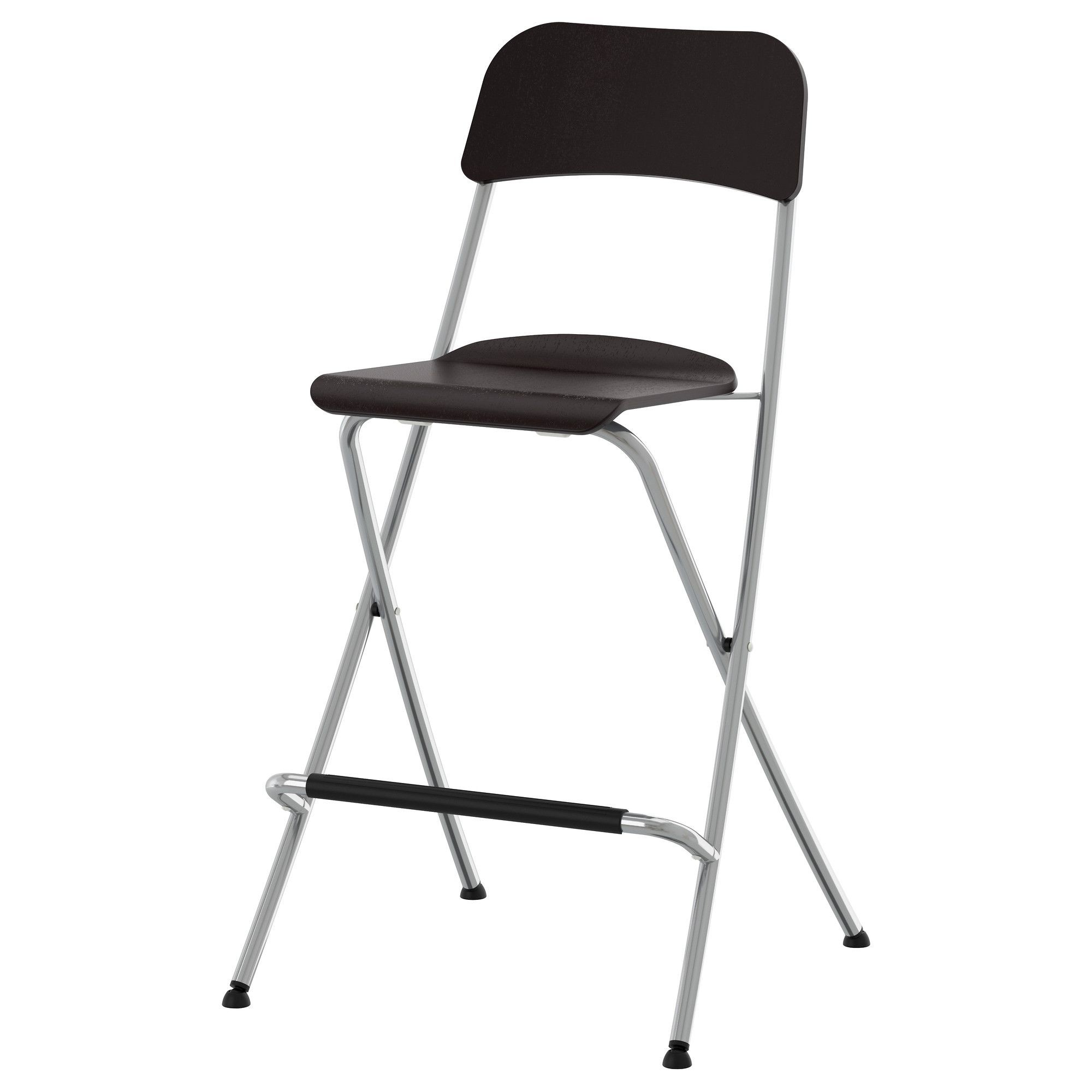 Folding stool with back