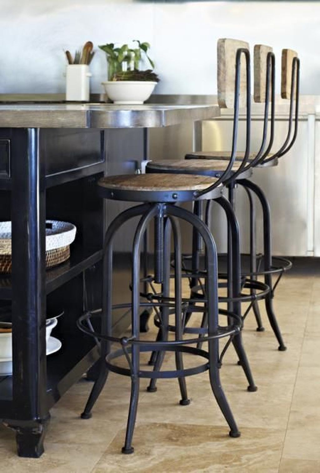 Industrial style stools