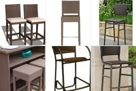 Outdoor Wicker Bar Stools - Foter