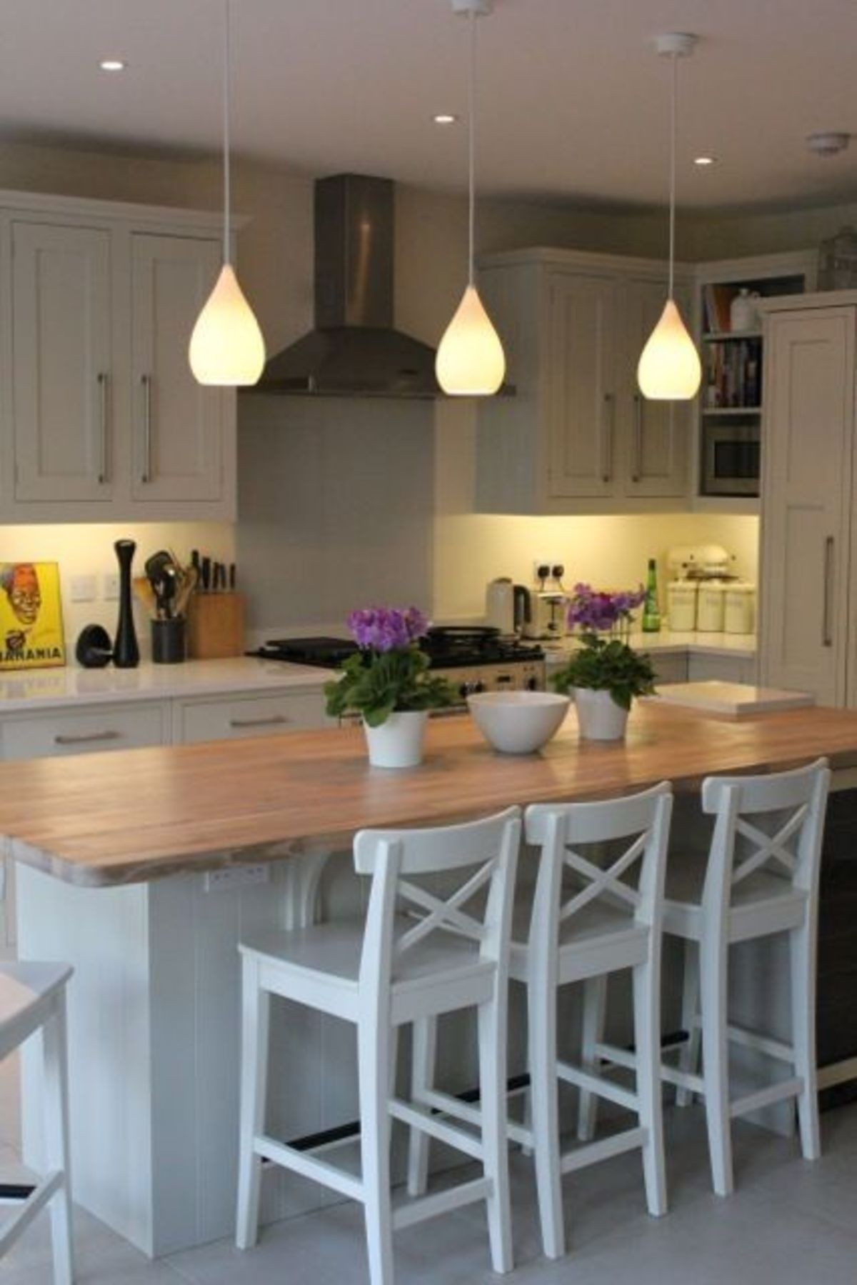 shaker kitchen lighting ideas