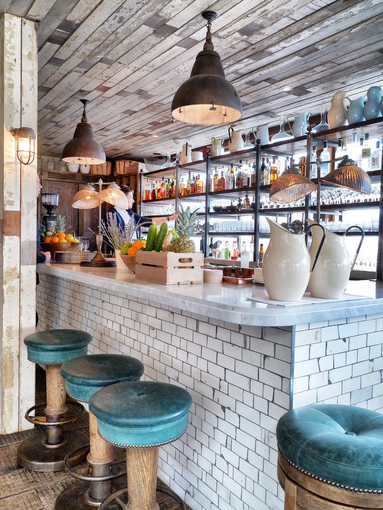 Shoreditch house food drink bar and coffee shop interior design