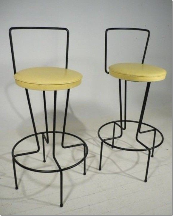 Wood and iron stools