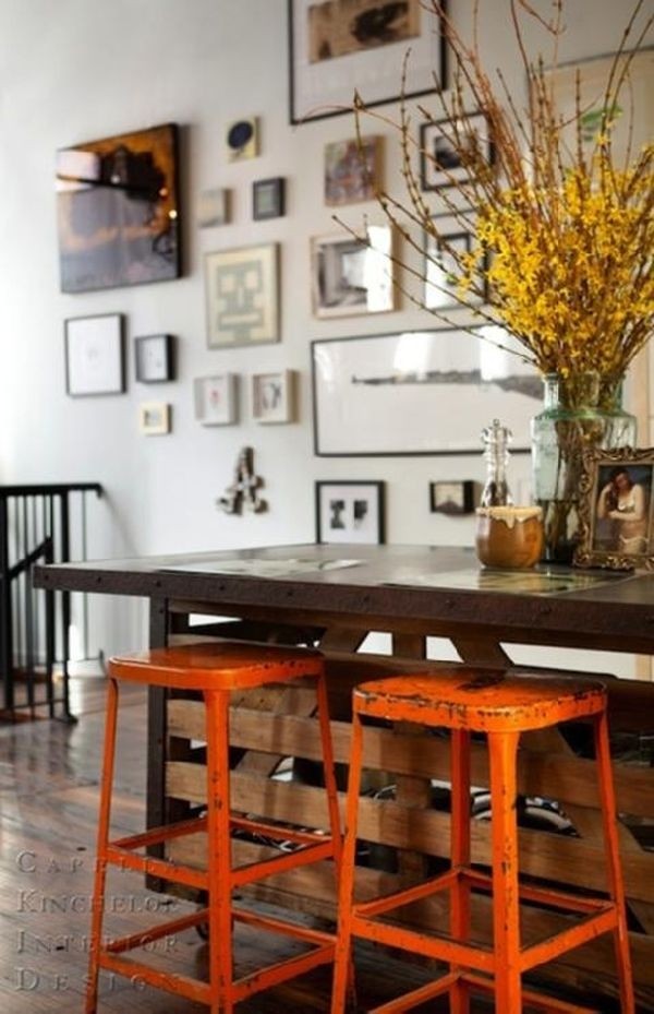 Wowza i dont love barstools or white walls and this