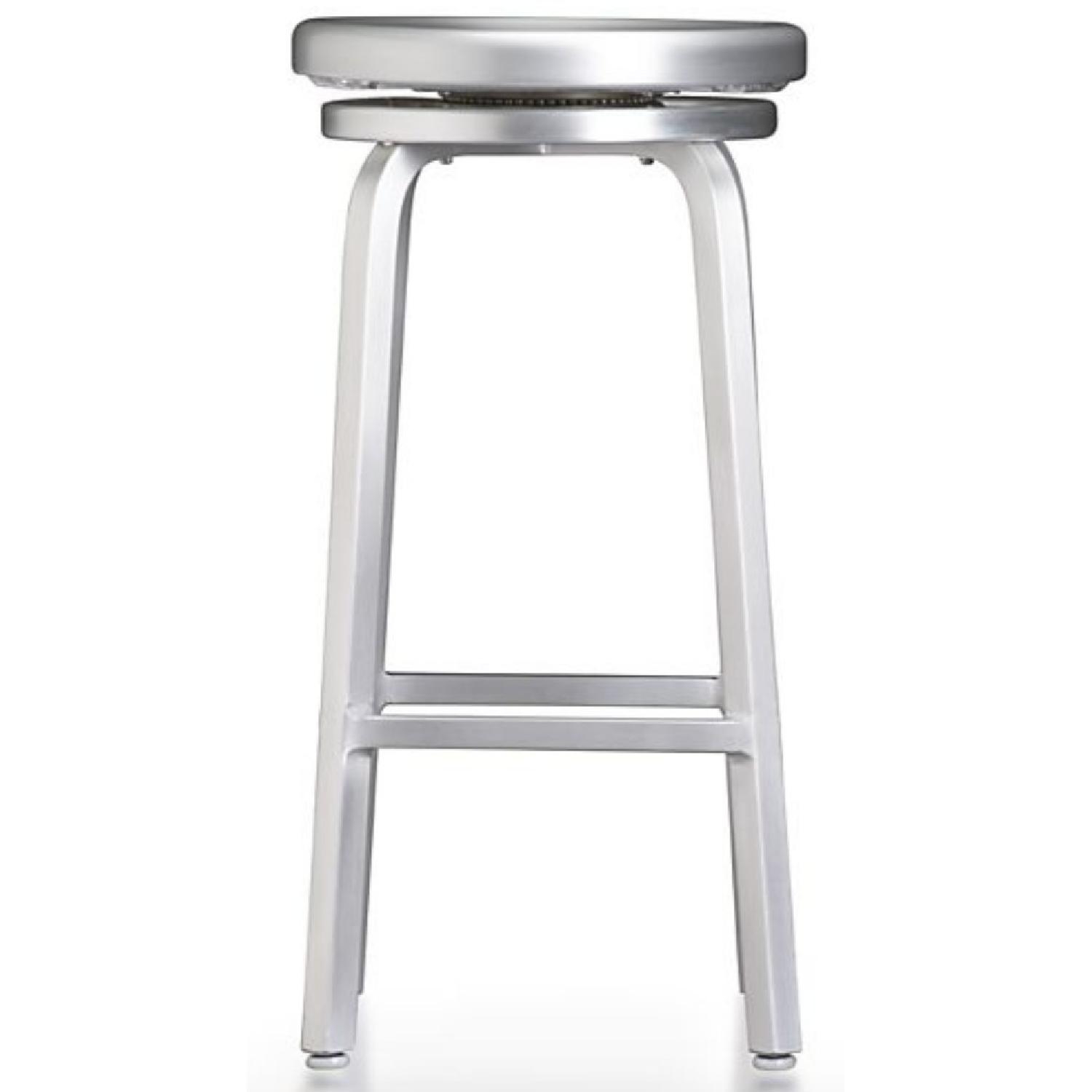 Aluminum brushed bar stools