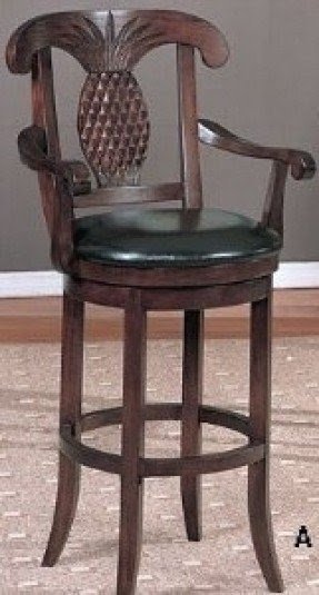 Cherry Wood Swivel Bar Stool - Foter