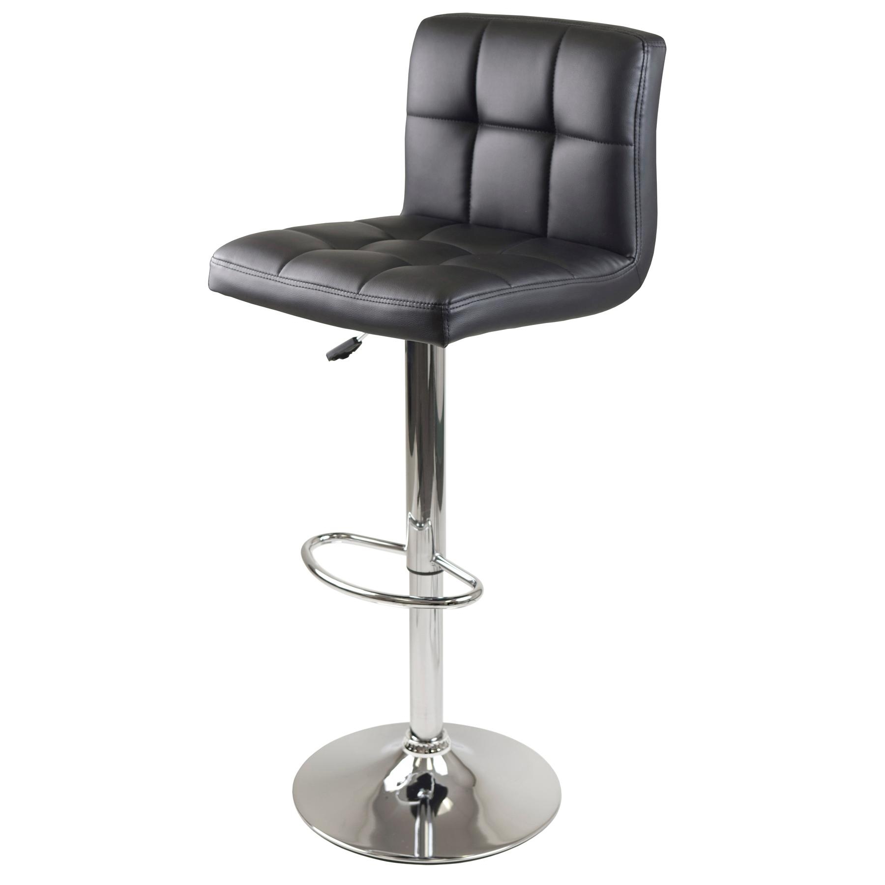 Chrome square bar stool 12