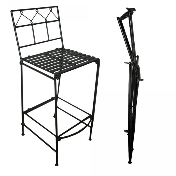Folding bar stools iron