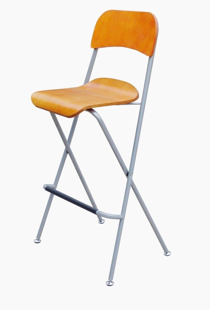 Have a look at this folding high chair bar stool
