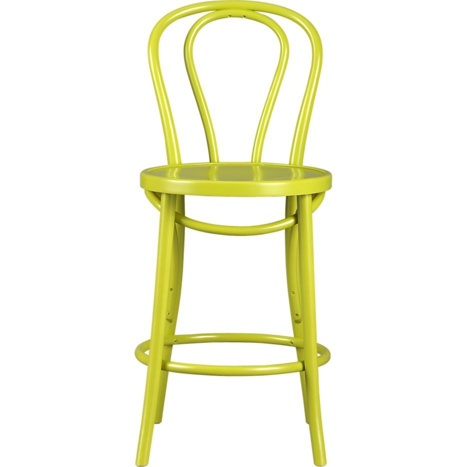Lime green bar stool 1