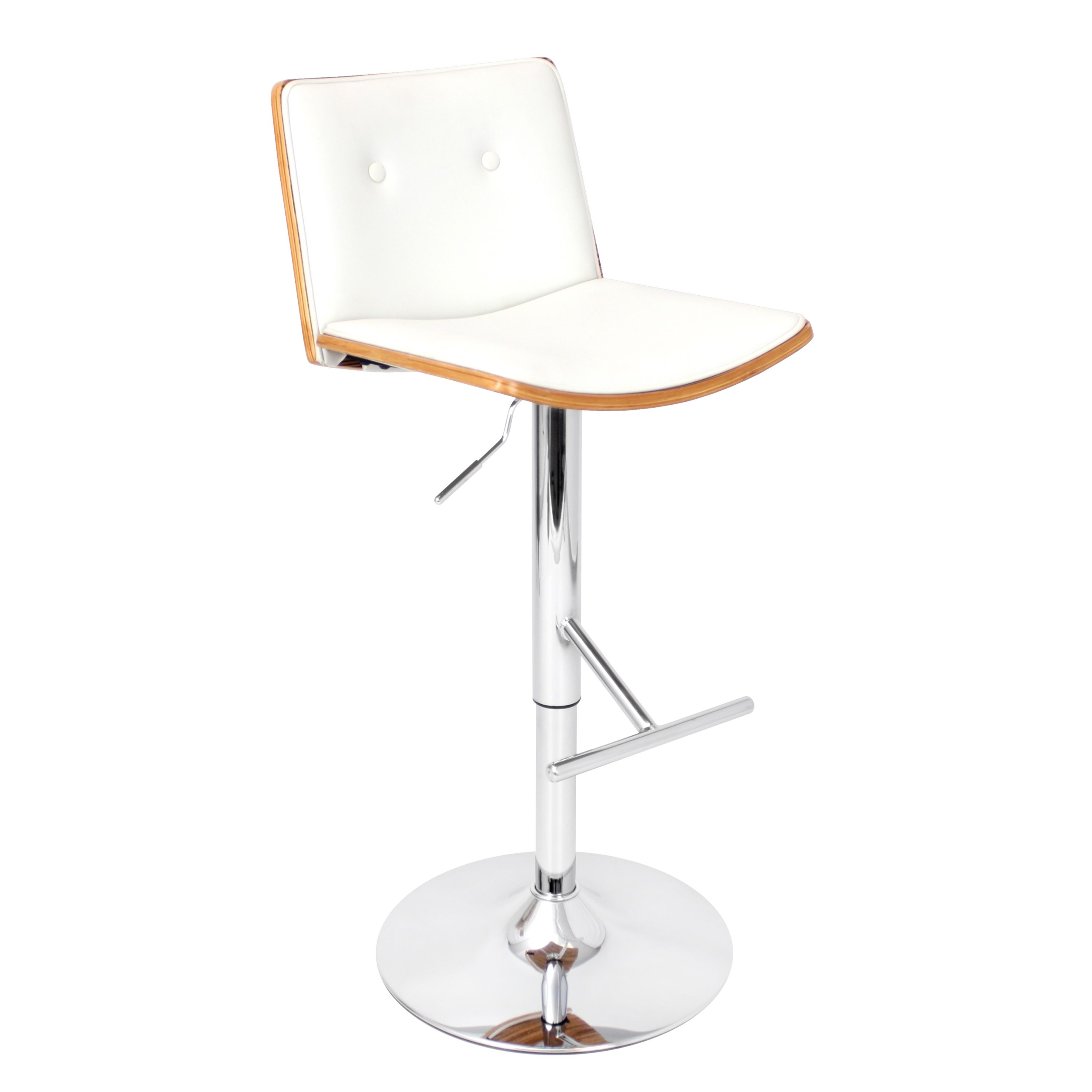 Overstock the elegant design of this lustra barstool will add