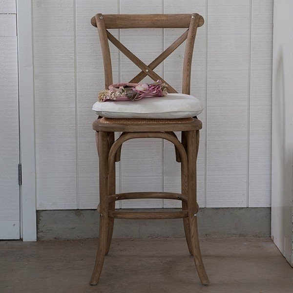 Rachel ashwell shabby chic couture august bar stool with cushion