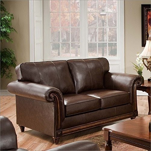 Simmons Upholstery 8001-02 San Diego Coffee Bonded Leather Loveseat