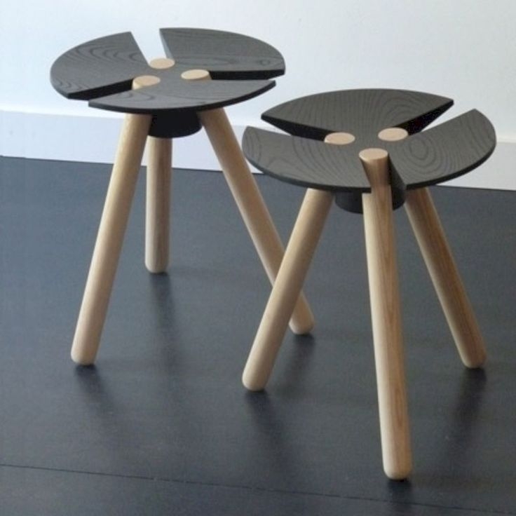 Small 3 legged wooden stool