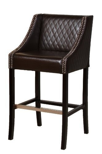 Best milano leather bar stool brown by best 179 99
