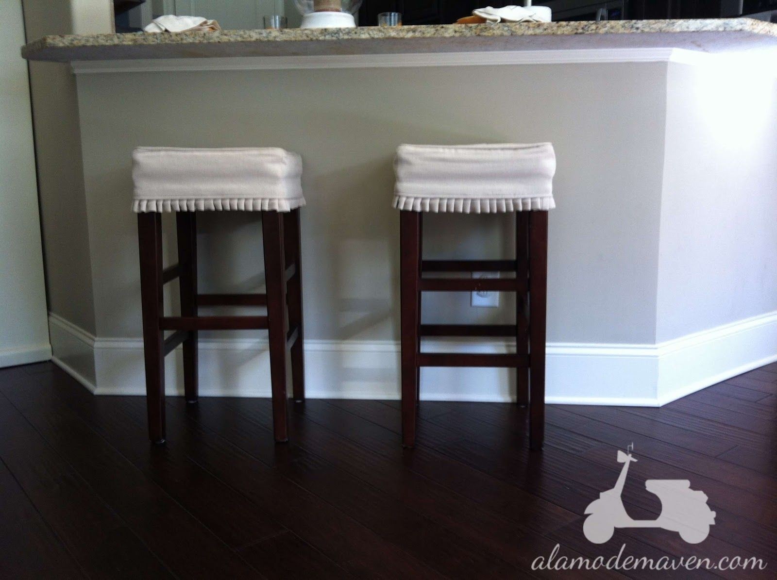 Slipcovers For Bar Stools Foter   Knife Pleated Skirted Slipcovers For Bar Stools Or Benches Could Be Perfect For My Slipchairs 