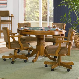 Brookline 5 Piece Small Kitchen Table Chairs Set Traditional