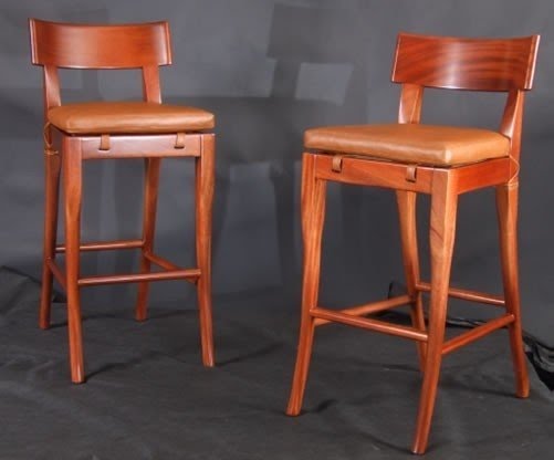 Maple finish bar stools 11