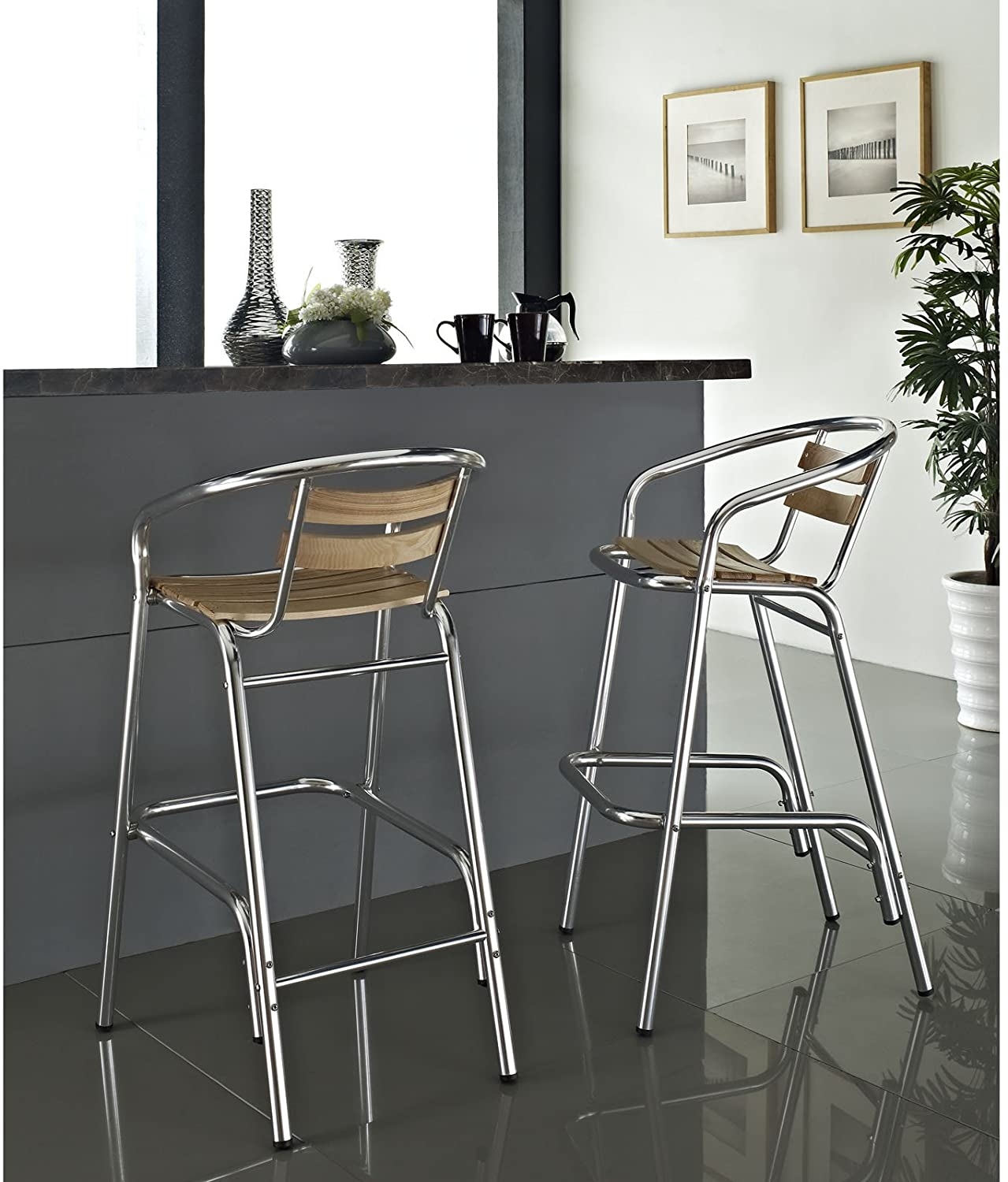 Perch modern indoor outdoor bar stool