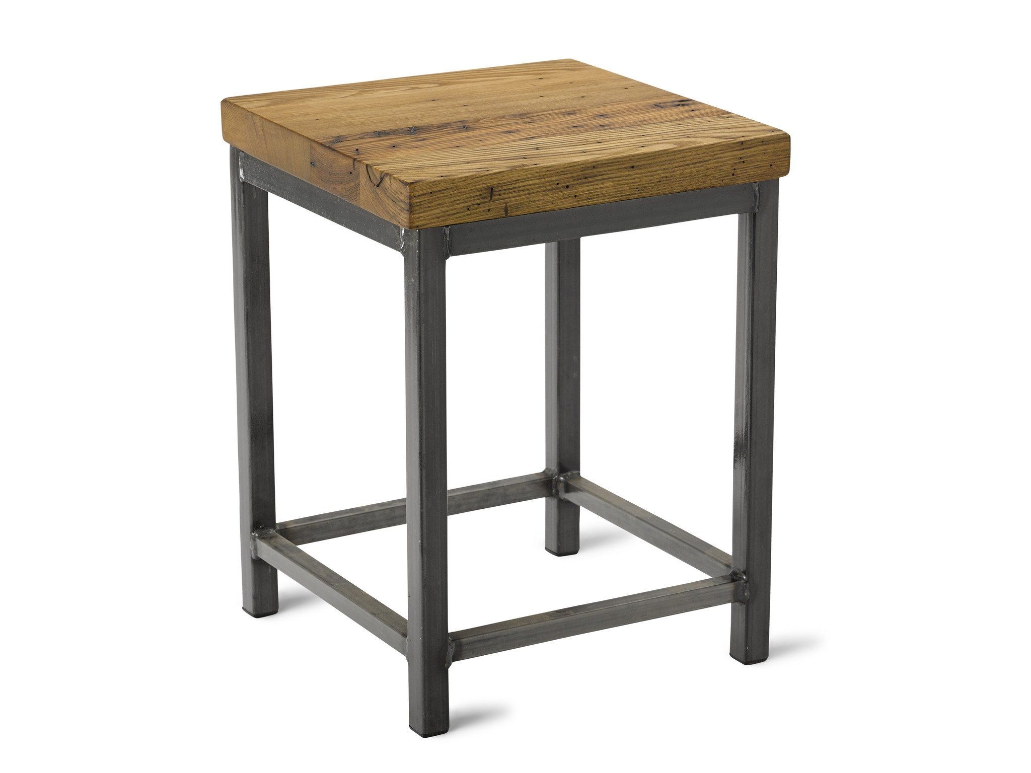 Square Metal Stool Cherry 18 Eclectic Bar Stools And Counter Stools