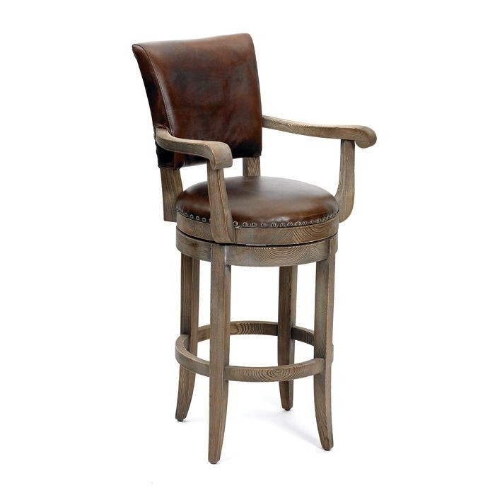 Western leather bar stools 5