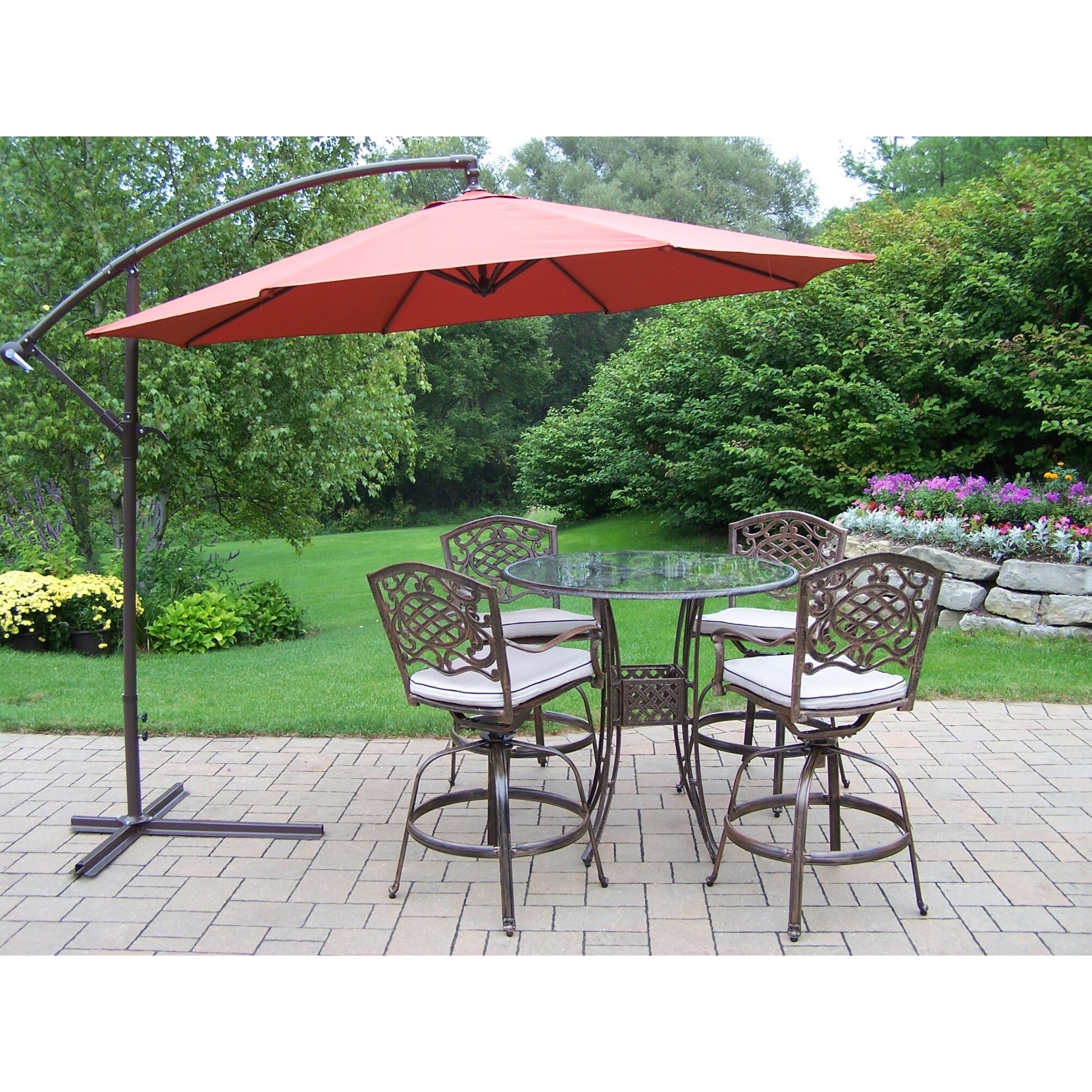 metal outdoor patio bar set