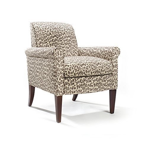 Homeware  Rothes Chair with Espresso Finish, Linen
