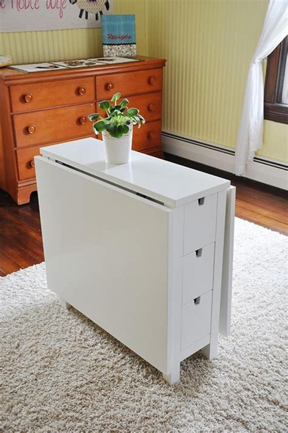 Folding table on sale with storage