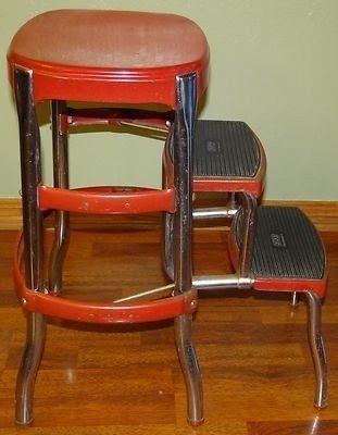 Funky Vintage Retro folding step stool – Moody Mabel