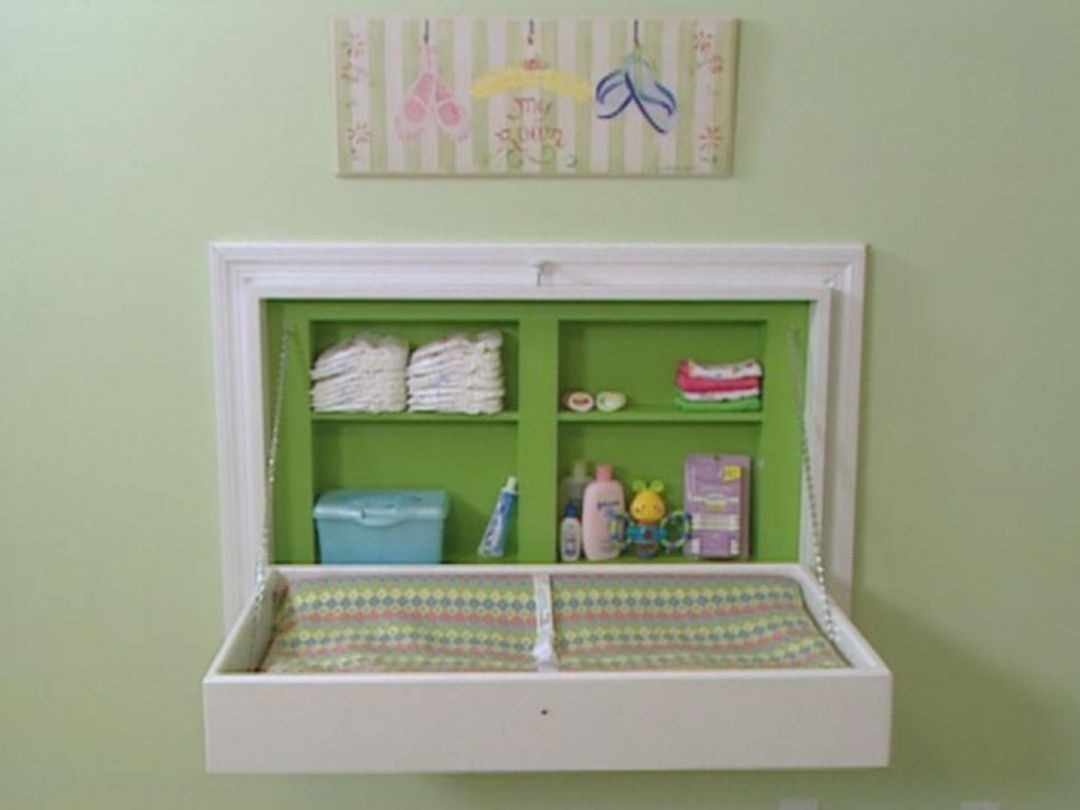 Wall mounted baby shop changing table ikea