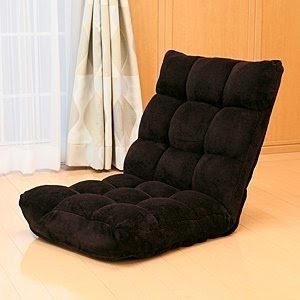 Generation Folding 9 Colors Floor Chair Sofa Home Essential/lovers Folding Sofa a Lazy Man Sofa /Normal Version (Black)