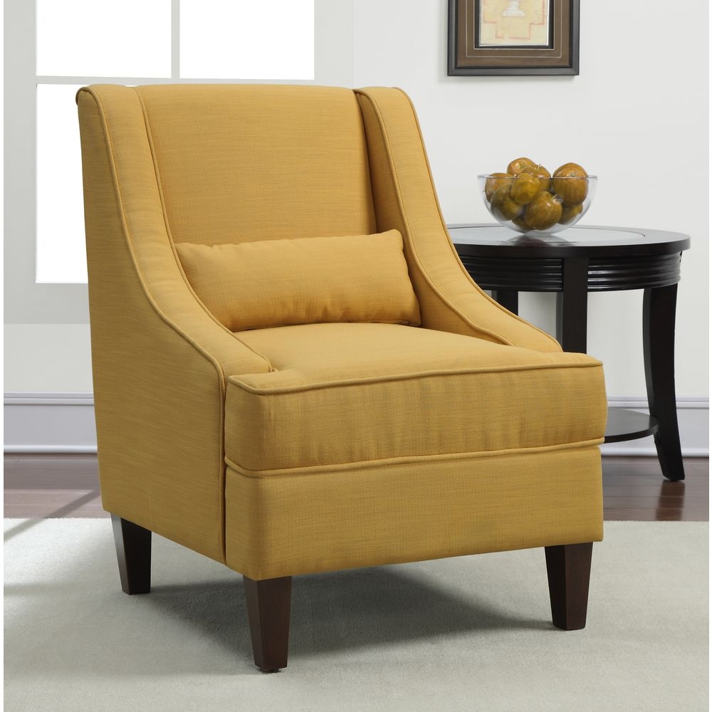 Jenny Slope French Yellow Vintage Upholstery Fabric Arm Chair Armchair