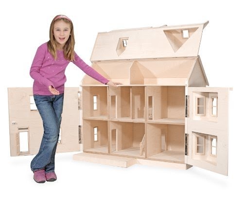 solid wood dollhouse