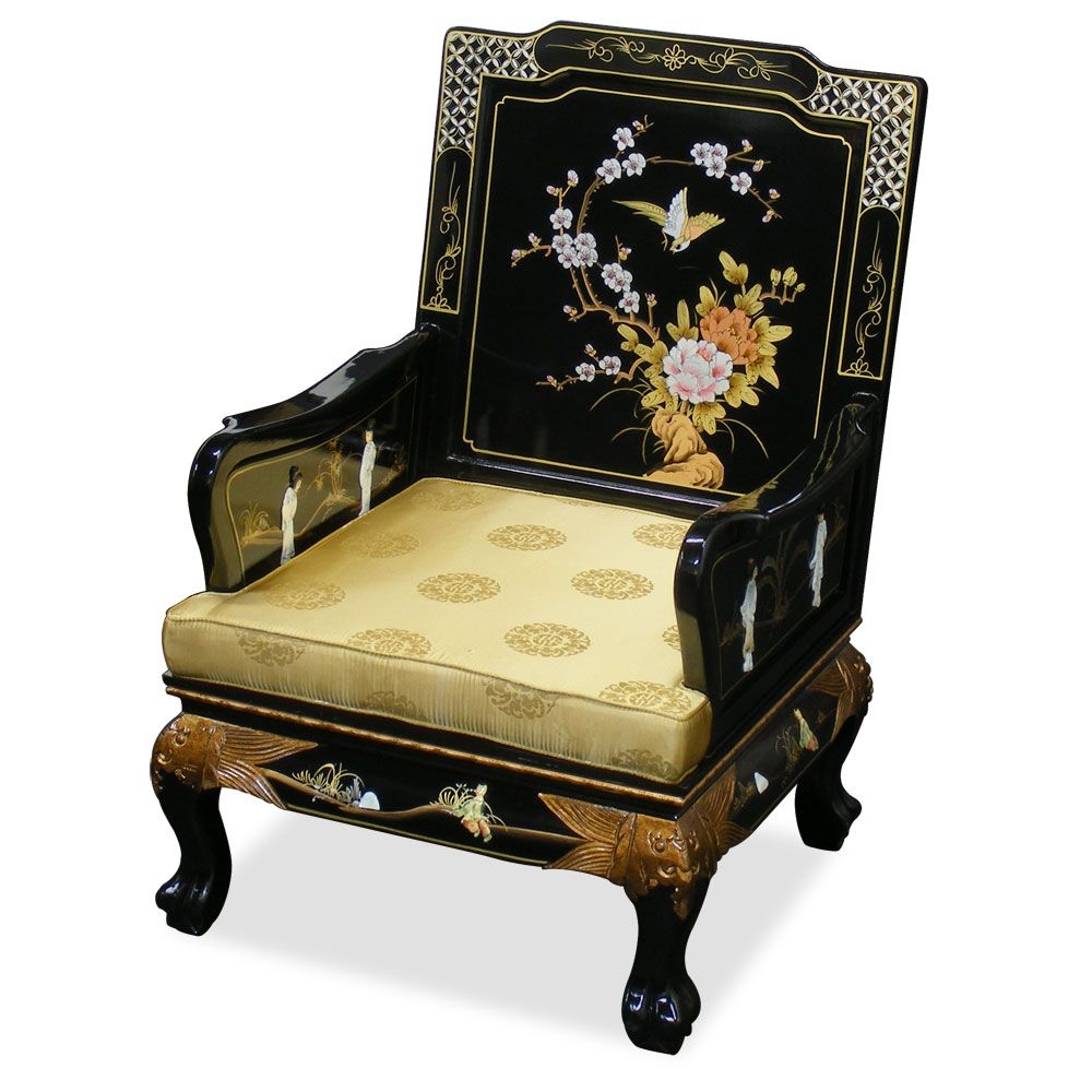 Oriental Style Grand Imperial Sofa Arm Chair