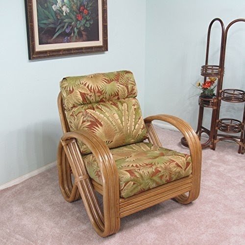 Premium Rattan Kailua Lounge Chair Made to Order in the USA 100% Assembled