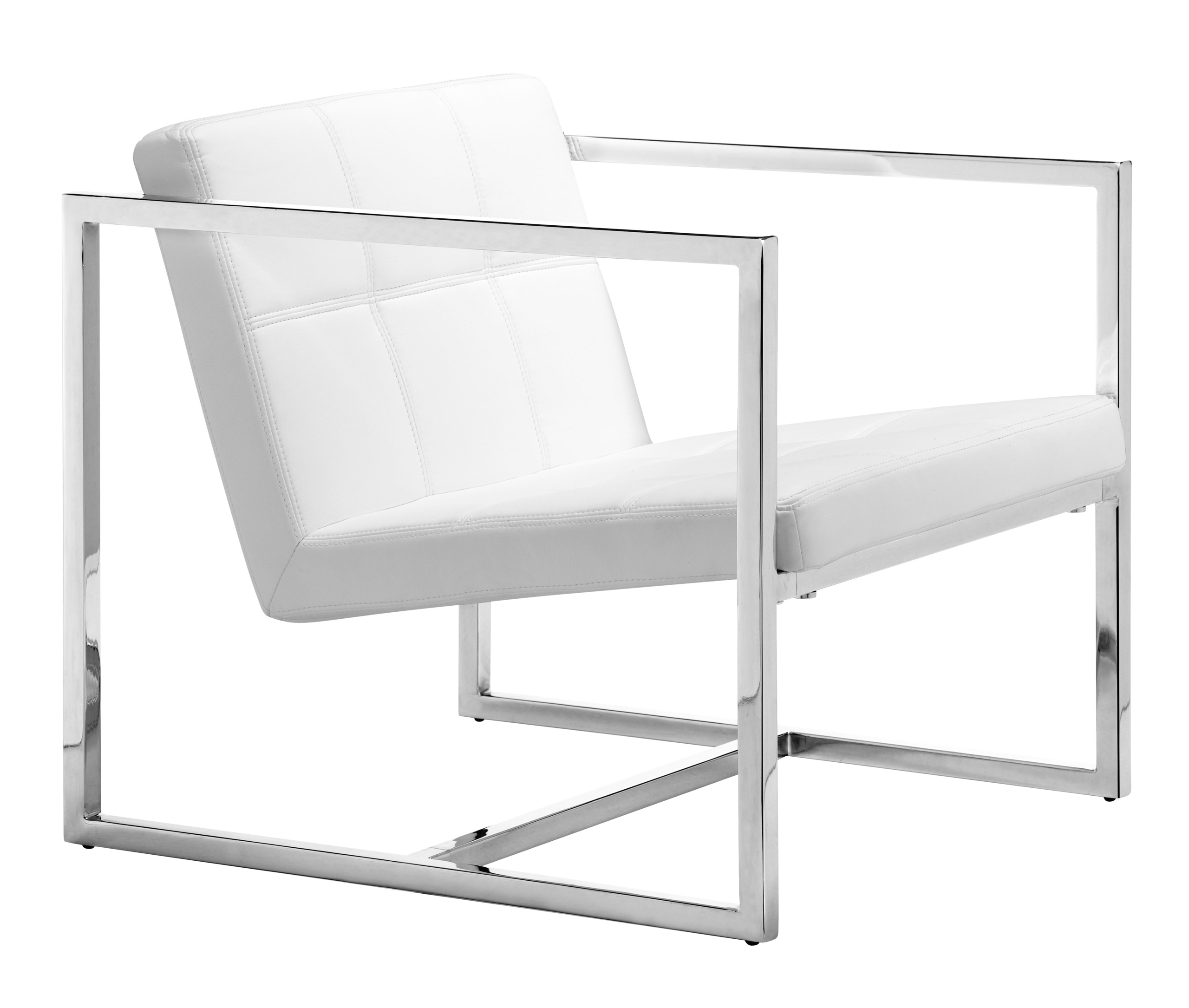 Zuo Carbon Chair, White