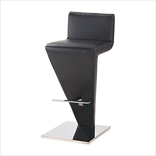 Global Furniture USA MB02 PVC Bar Stool, Black